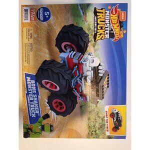 Hot Wheels Mega Contrux Monster Trucks Bone Shaker Set GVM27, Rolling Wheels